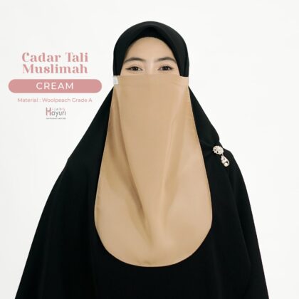 Cadar Tali Muslimah Cream