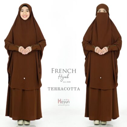 French Hijab Teracotta