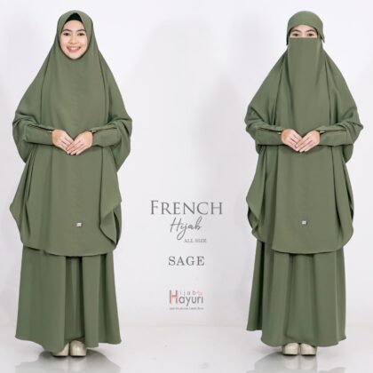 French Hijab Sage
