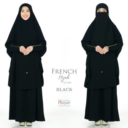 French Hijab Black