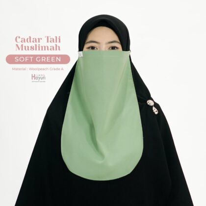 Cadar Tali Muslimah Soft Green