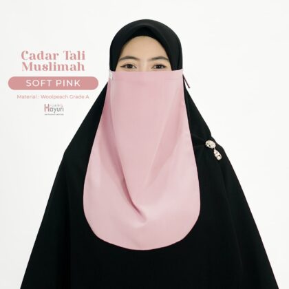 Cadar Tali Muslimah Soft Pink